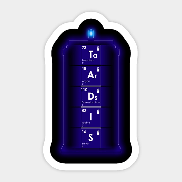 Elements of Time Travel Sticker by blueshift